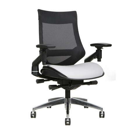 DOBA-BNT Mesh Mid Back & Bonded Leather Seat Office Chair SA3543857